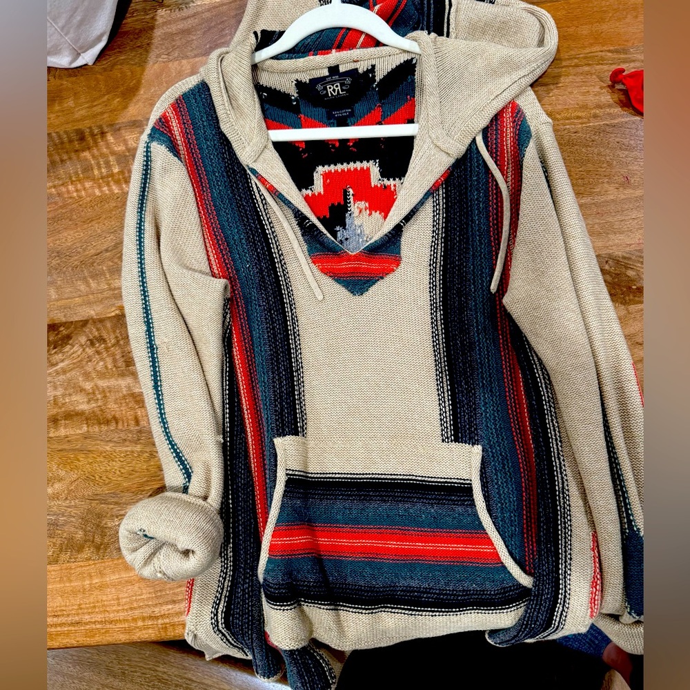 Rare RRL Southwestern Baja Pullover Hoodie
